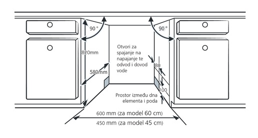 Končar perilica posuđa PP45IM5