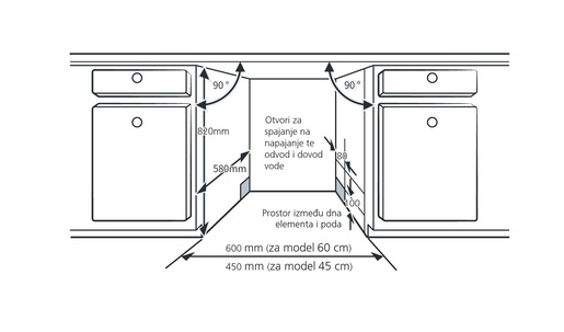 Končar perilica posuđa PP60UCM7