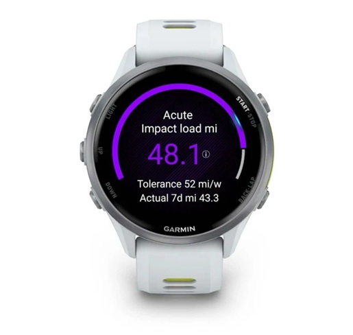 GARMIN Forerunner 970 sportski pametni sat, 47mm, Titanium Whitestone Amp Yellow