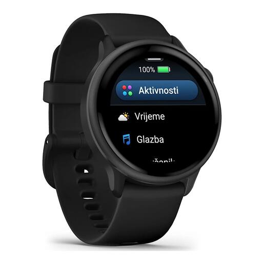GARMIN Vivoactive 6 sportski pametni sat, 41mm, Black Slate