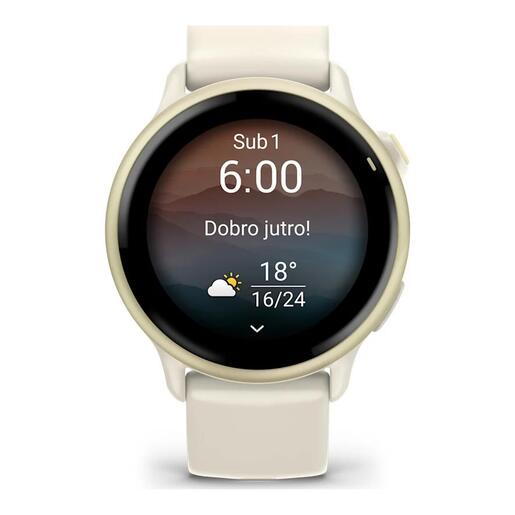 GARMIN Vivoactive 6 sportski pametni sat, 41mm, Bone/Lunar Gold