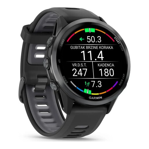 GARMIN Forerunner 970 sportski pametni sat, 47mm, Carbon Gray DLC Titanium Black
