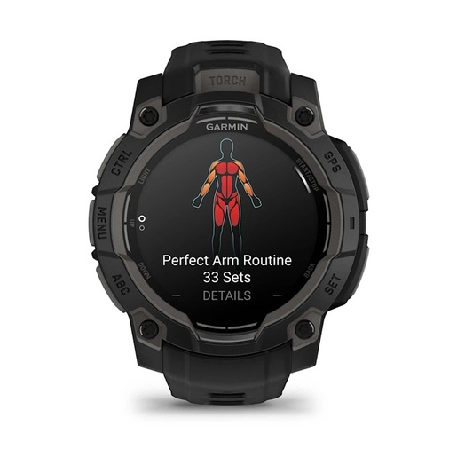 GARMIN Instinct 3 sportski pametni sat, 45mm AMOLED, Black