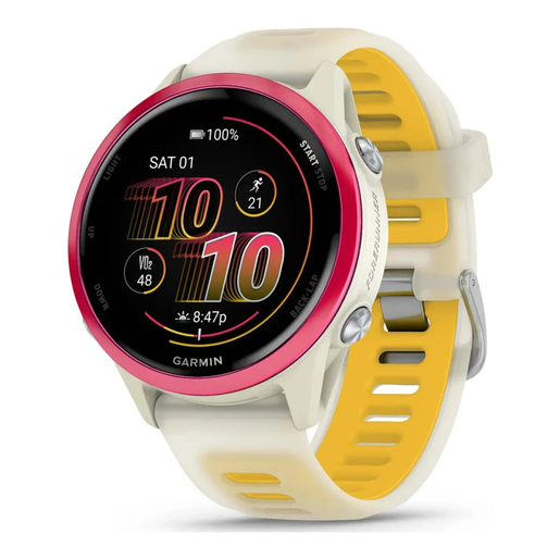 GARMIN Forerunner 570 sportski pametni sat, 42mm, Bone/Raspberry/Mango