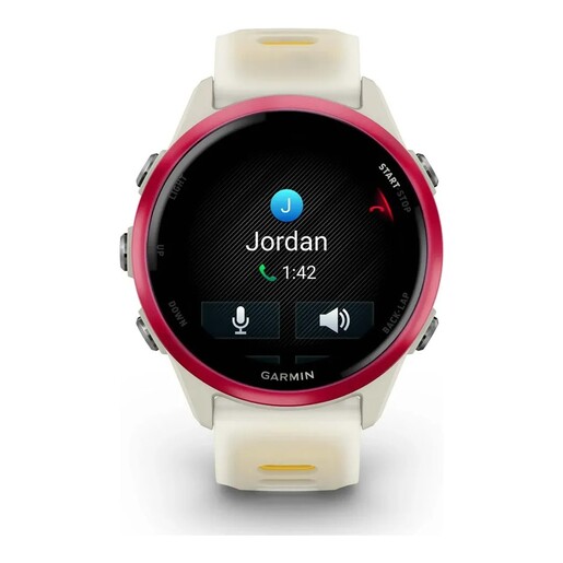 GARMIN Forerunner 570 sportski pametni sat, 42mm, Bone/Raspberry/Mango