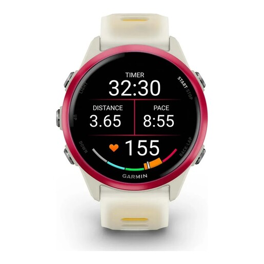 GARMIN Forerunner 570 sportski pametni sat, 42mm, Bone/Raspberry/Mango