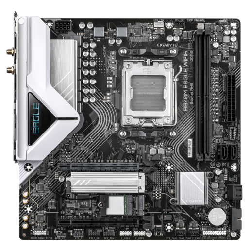 GIGABYTE matična ploča B840M EAGLE WIFI6 AM5, 2xDDR5, 2xM.2, 4xSATA, 7xUSB, HDMI, DP, USB Type-C, mATX
