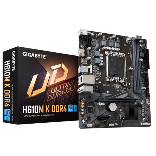 GIGABYTE matična ploča H610M K DDR4, LGA1700, 2xDDR4, M.2, 2xSATA, 6xUSB, HDMI, mATX