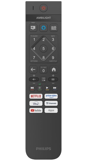 PHILIPS TV QLED 55PUS9010, 4K QLED; THE ONE  - TITAN SMART TV OS, 144 Hz , AMBILIGHT TV, P5 Perfect Picture Engine,  DOLBY ATMOS , Amazon Prime Video, BBC iplayer, Disney+, HBO,