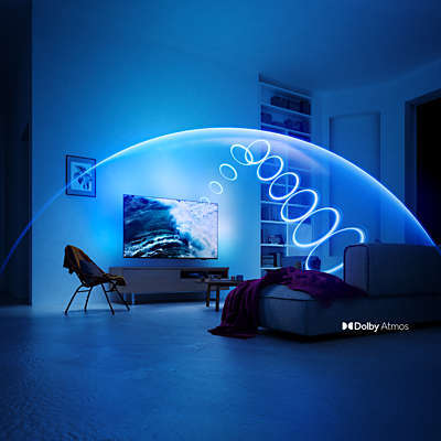 PHILIPS TV QLED 50PUS7810/12 televizor,  Pixel Precise Ultra HD, Titan OS smart platform, Dolby Atmos sound. HDR10+