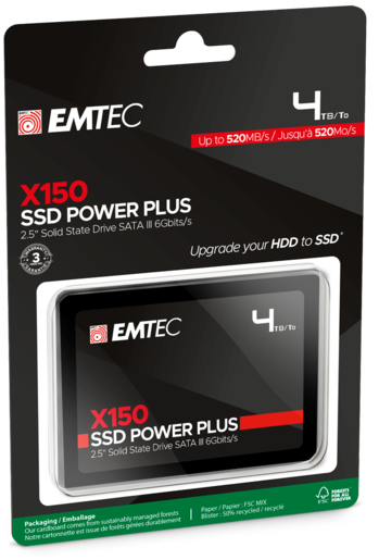 Emtec SSD 960GB X150 Power Plus 3D NAND 2.5 SATA 3