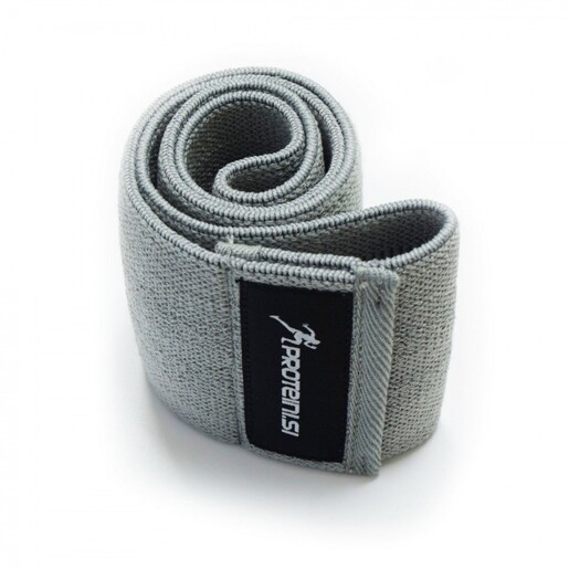 PROTEINI.SI ELASTIČNA TRAKA ZA VJEŽBANJE, L, siva