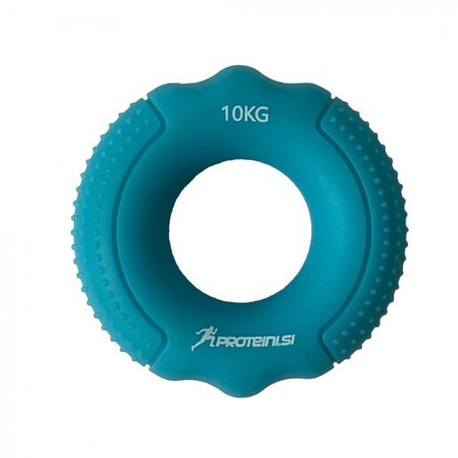 PROTEINI.SI GUMENI PRSTEN ZA JAČANJE PRSTIJU I PODLAKTICE, 10KG - PLAVI