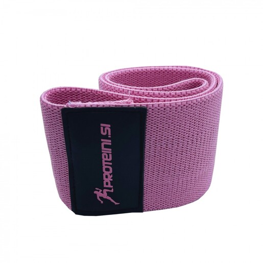 PROTEINI.SI ELASTIČNA TRAKA ZA VJEŽBANJE (NOVA), S, roza