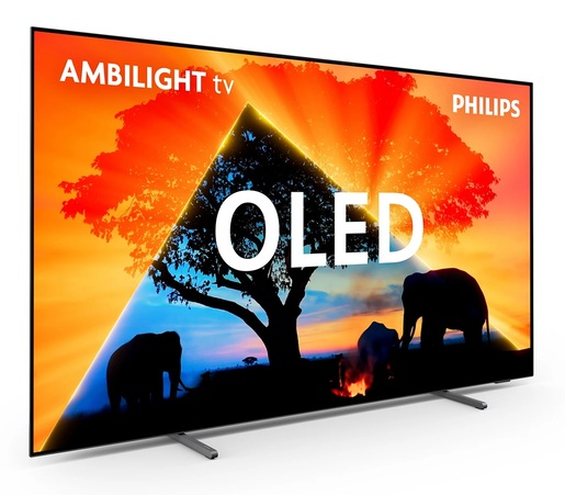 PHILIPS OLED televizor 55OLED759/12, 4K Ultra HD, Smart TV, TITAN OS, Ambilight s 3 strane, VRR 120 Hz, P5 AI perfect, Metalni okvir