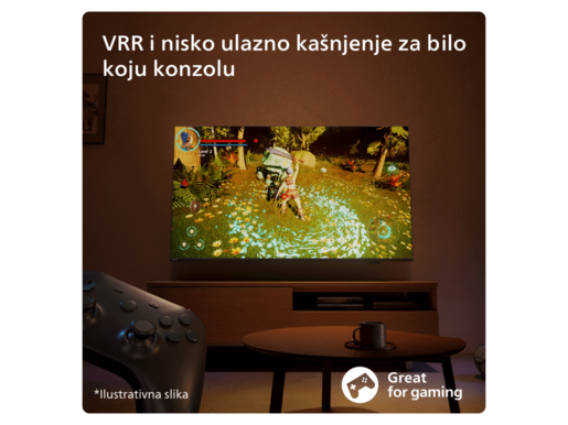 PHILIPS LED televizor 65PUS7409/12, 4K Ultra HD, Smart TV, GoogleTV, Pixel Precise Ultra HD, Dolby Atmos, Crna