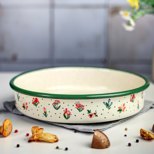 Metalac tepsija okrugla Cvijetna radost 26cm