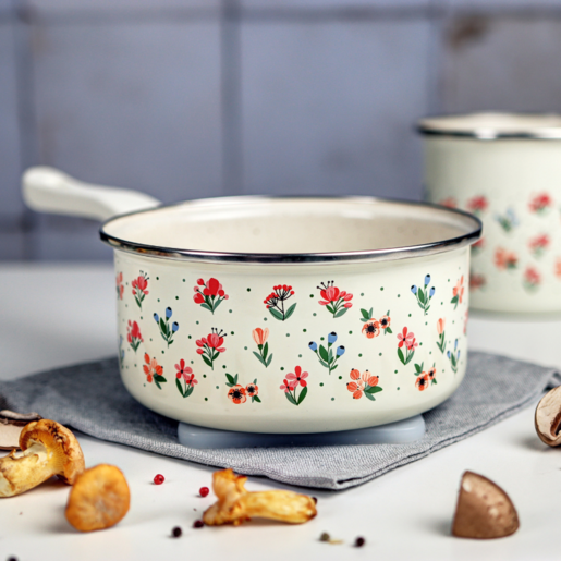 Metalac šerpa s ručkom CVETNA RADOST 18cm/2lit