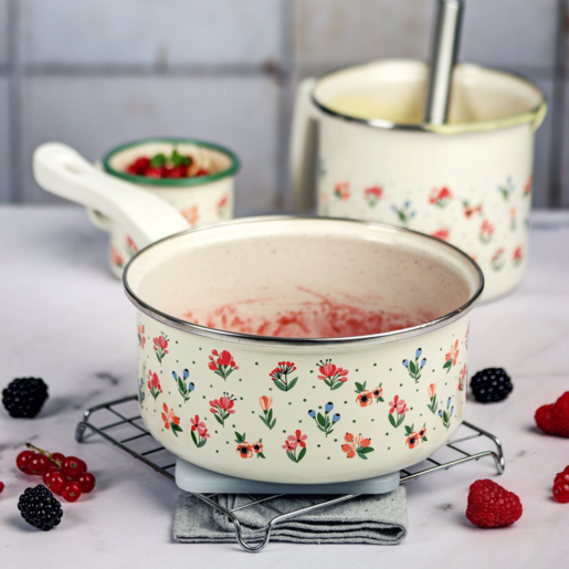 Metalac šerpa s ručkom CVETNA RADOST 18cm/2lit