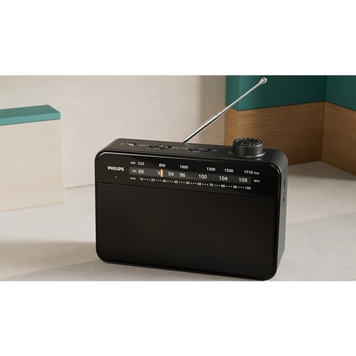 Philips TAR2509/10 prijenosni FM/AM radio; Analogno podešavanje; Napajanje izmjen. strujom ili baterijom