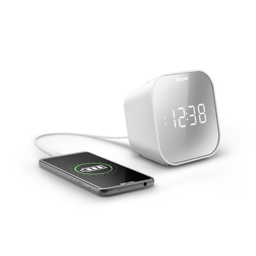 Philips TAR4406/12 Budilnik; radio sa satom; FM digitalno podešavanje; USB punjač za telefon; dva alarma
