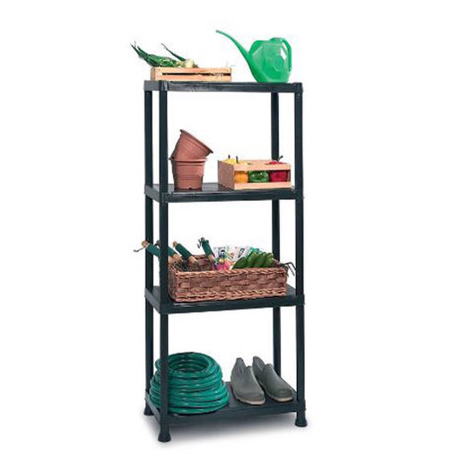 KETER Polica 80kg/4 crna PVC PLUS SHELF KIS