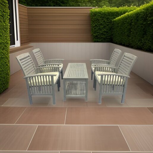 Garnitura drvena set siva WE