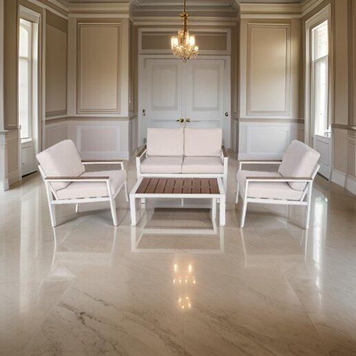 Baštenska garnitura bijela CUBA