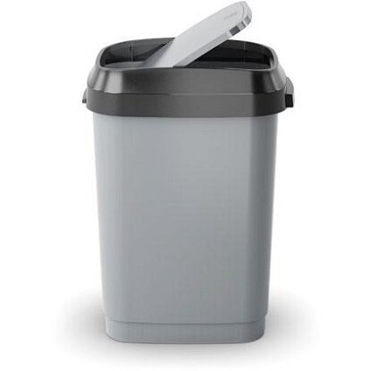 KETER Kanta za otpatke 10L siva dual swing KIS