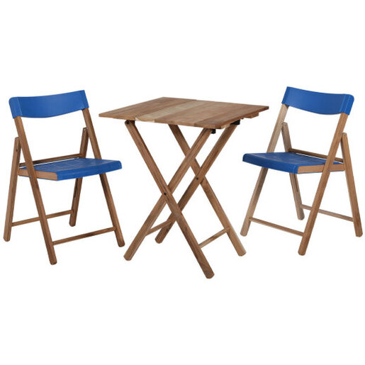 Balkonski set sklop.drv.3/1 NATURAL BLUE