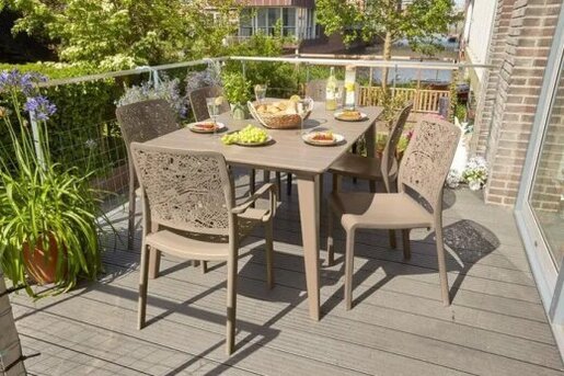 KETER Stol 157x98x74cm cappucinno LIMA