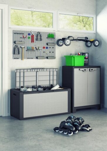 KETER Ormar 80x44x100 sivi niski PVC TITAN