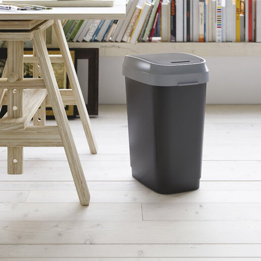 KETER Kanta za otpatke 25L crna dual swing KIS