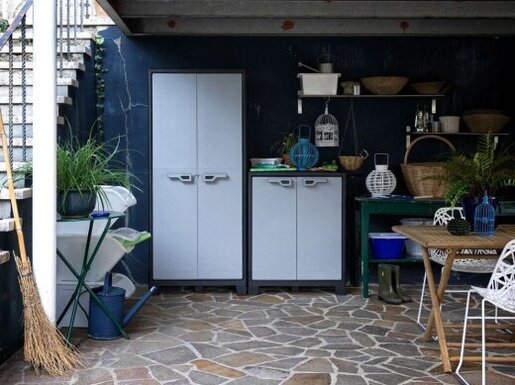 KETER Ormar 80x44x182 sivi visoki PVC TITAN