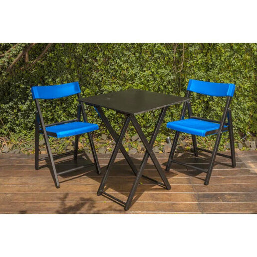 Balkonski set sklop.drv.3/1 DARK BLUE