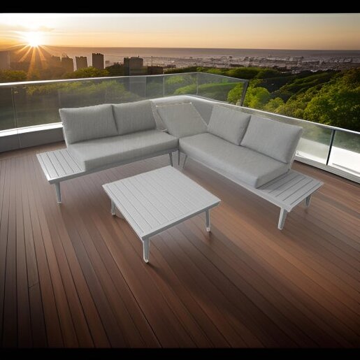 Ugaona Lounge garnitura siva CAPRI