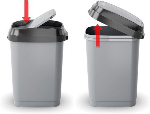 KETER Kanta za otpatke 50L siva Dual  Swing KI