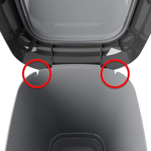 KETER Kanta za otpatke 50L siva Dual  Swing KI