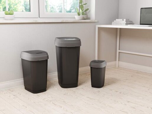 KETER Kanta za otpatke 50L siva Dual  Swing KI