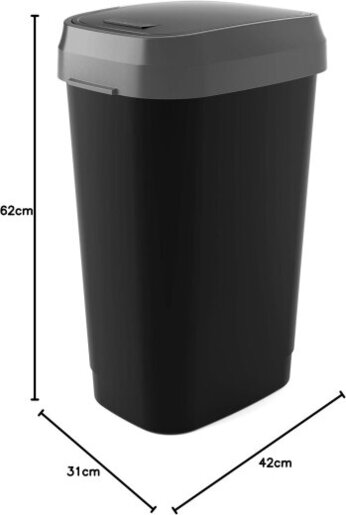 KETER Kanta za otpatke 50L siva Dual  Swing KI