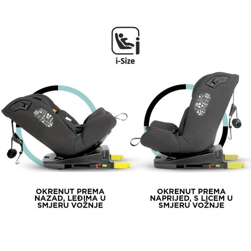 Coccolle® autosjedalica iSize 40-150 cm 360° Nobi, Diamond Black