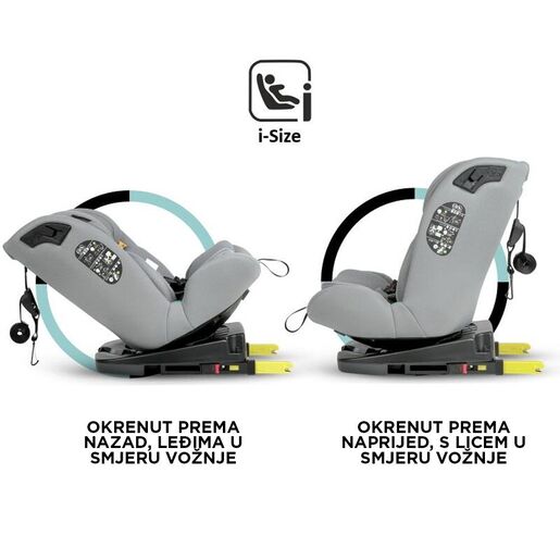 Coccolle® autosjedalica iSize 40-150 cm 360° Nobi, Misty Grey