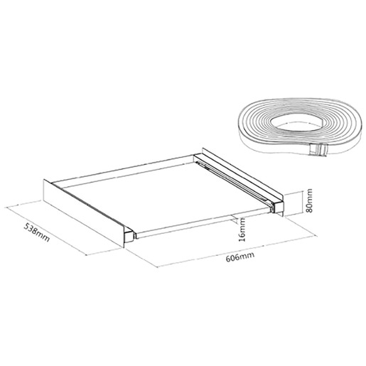 Superior postolje za postavljanje sušilice na mašinu za veš Tower Pro