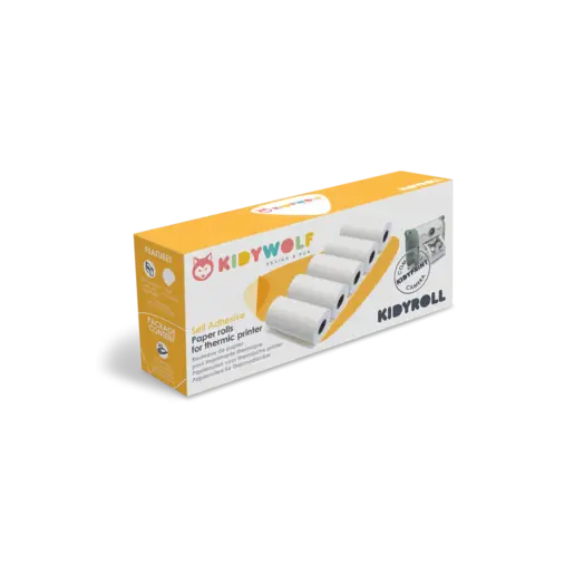 Kidywolf KIDYROLL 5 samoljepljivih termo rolni za KIDYPRINT kameru – Stickers
