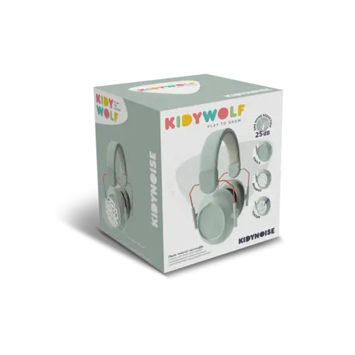 Kidywolf KIDYNOISE Dječije slušalice protiv buke (25 dB) – Green