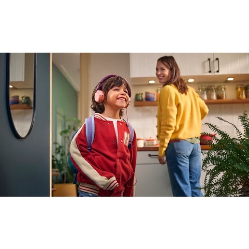 Philips TAK2000MP/00 dječje slušalice; Glasnoća ograničena na 85 dB; šareni dizajn, boja magenta ljubičasta;