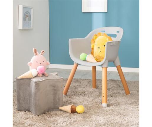 Roba Kids Hranilica za bebe StyleUp wood 2u1, Siva