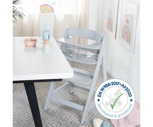 Roba Kids Drvena hranilica za bebe Sit Up Flex, Antracit