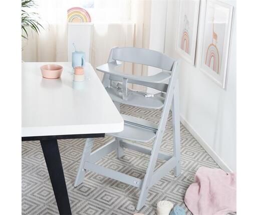 Roba Kids Drvena hranilica za bebe Sit Up Flex, Antracit