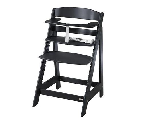 Roba Kids Drvena hranilica za bebe Sit Up Flex, Crna